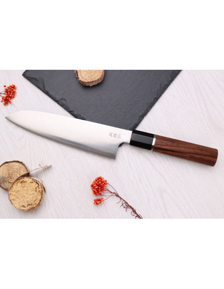 19,5cm Sukenari HAP40 San Maï Japans santoku mes met palissander handvat