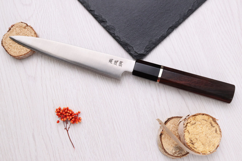 HAP40 Sukenari San Maï cuchillo universal japonés de 16,5 cm con mango de palisandro