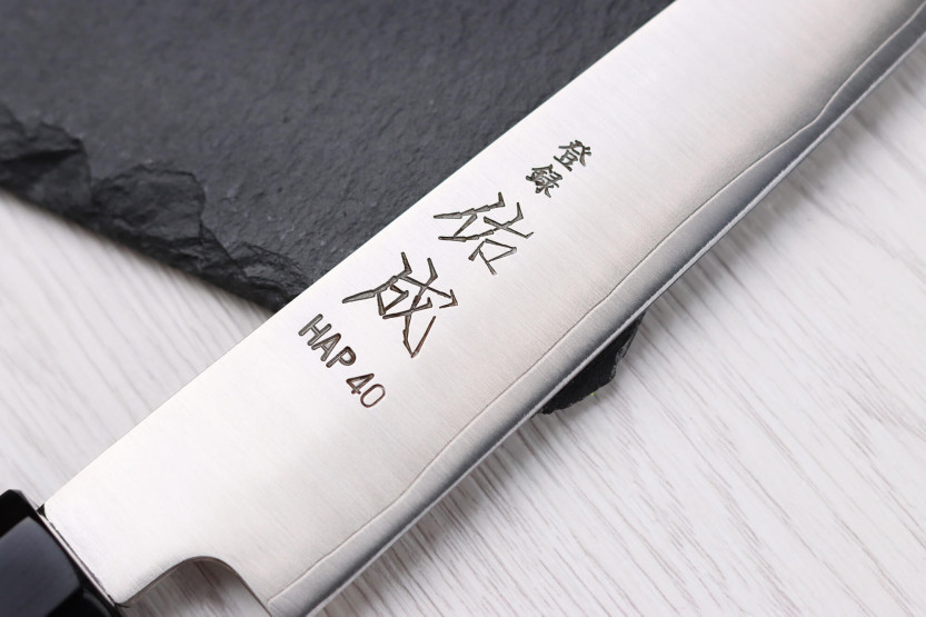 HAP40 Sukenari San Maï cuchillo universal japonés de 16,5 cm con mango de palisandro