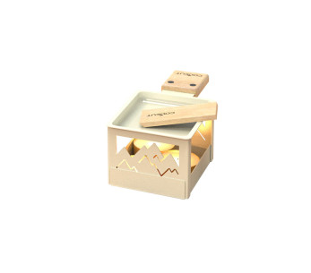 Cookut Yeti foldable candle raclette set with pan and spatula 2