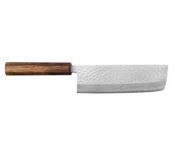 16,5cm Masutani vasaroitu japanilainen käsintehty nakiri veitsi tammi kahva