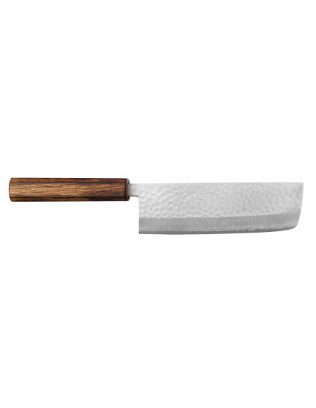 16,5 cm Masutani coltello nakiri giapponese coltello nakiri fatto a mano con manico in quercia martellata