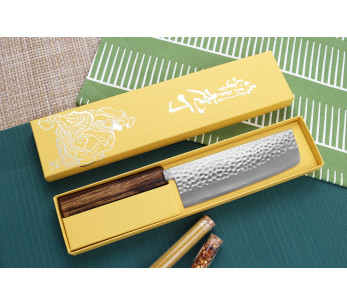 16,5cm Masutani hamrad japansk handgjord nakiri-kniv ekhandtag 2