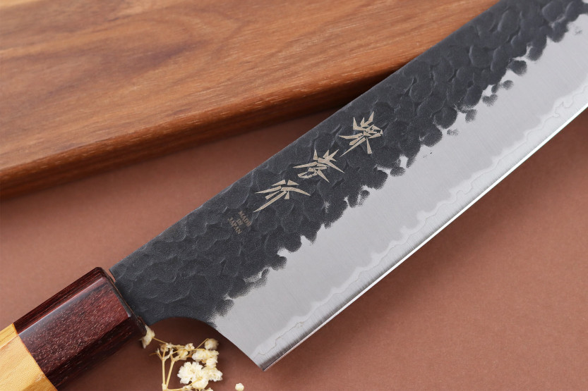 Coltello kengata 19cm giapponese Sakai Takayuki AS brut de forge