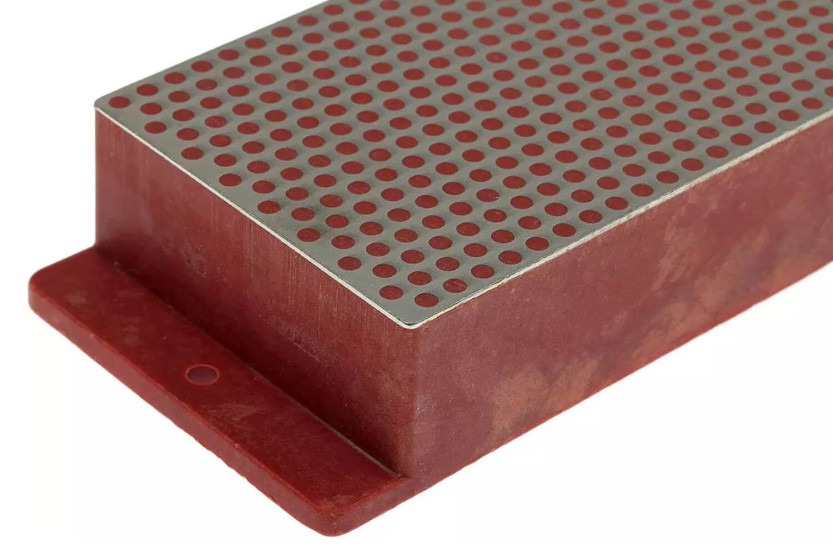 Piedra de afilar diamante DMT grano fino rojo W8F