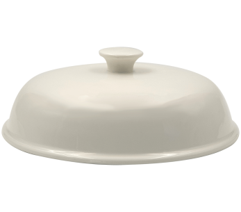 Tampa de pão para caçarola de cerâmica branca Cookut 24cm