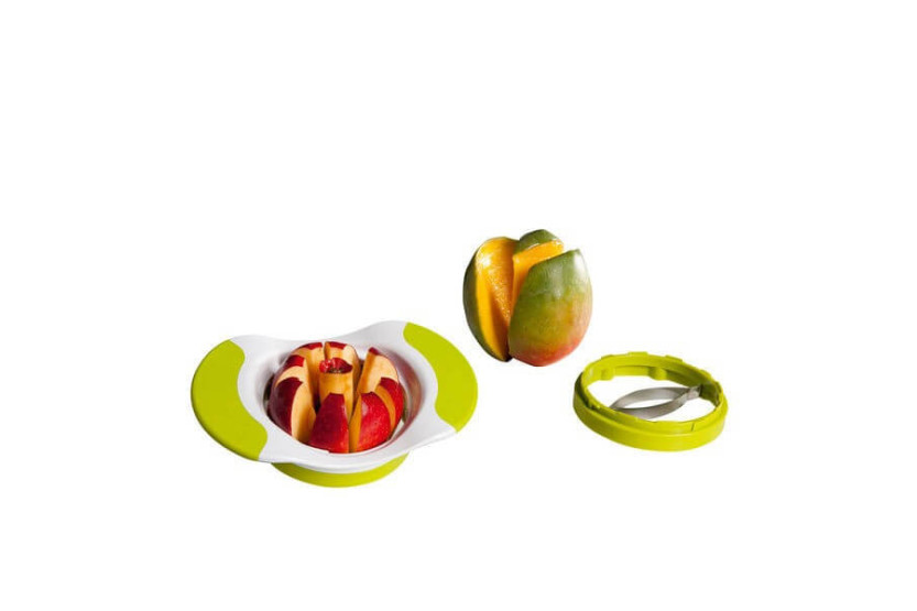 KITCHEN ARTIST cortador de manzana y mango 2 cuchillas intercambiables + mangos