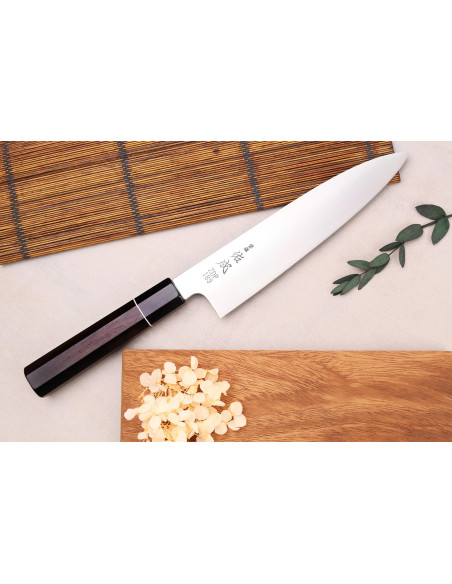 21cm Sukenari ZDP-189 San Maï Japanese chef ' s knife with ebony handle