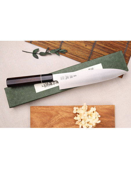 21cm Sukenari ZDP-189 San Maï Japanese chef ' s knife with ebony handle