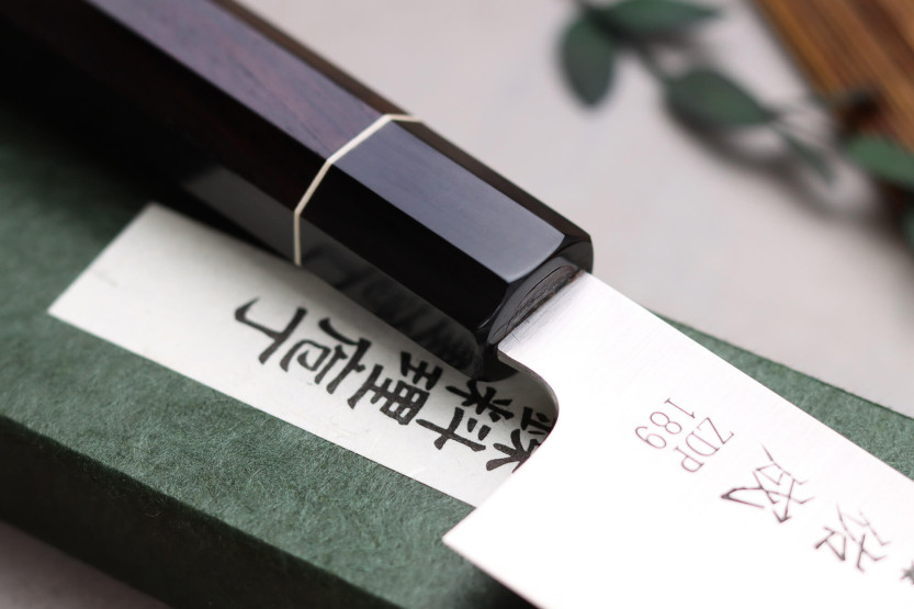 21 cm Sukenari ZDP-189 San Maï Japansk kockkniv med ebenholtshandtag