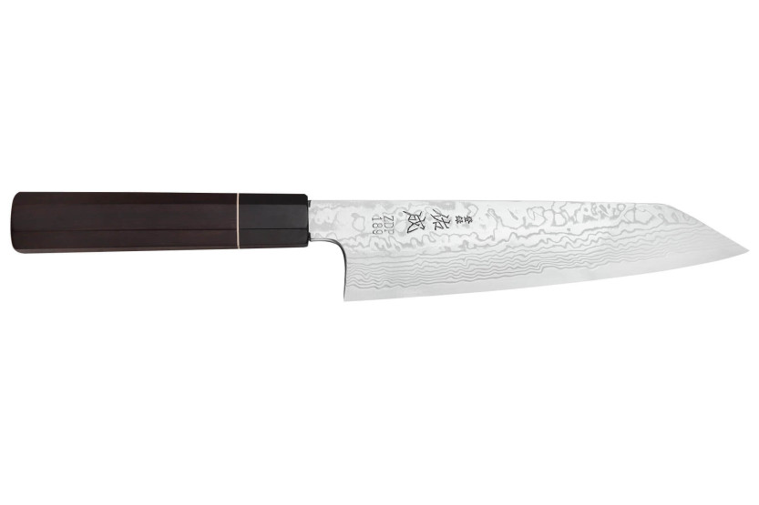 21cm Sukenari ZDP-189 damascus eebenpuu kahva Kiritsuke veitsi, käsintehty Japanissa