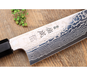 21 cm Sukenari ZDP-189 damasthandtag i ebenholts Kiritsuke-kniv, handgjord i Japan 2