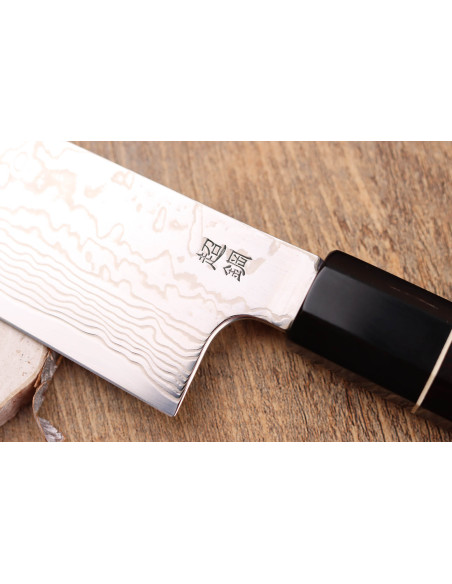 21 cm Sukenari ZDP-189 damaskushandtag i ebenholts, handgjord i Japan