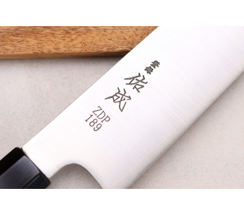 24 cm Sukenari ZDP-189 San Maï japansk håndverksmessig Kiritsuke-kniv med ibenholtskaft 2