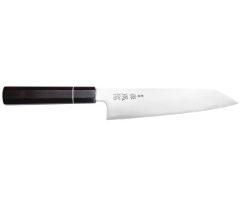 21 cm Sukenari ZDP-189 San Maï Kiritsuke-kniv, ebenholtshandtag, japanskt hantverk