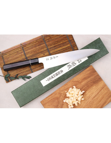 ZDP-189 San Maï 24 cm japansk håndverksmessig Sukenari kokkekniv med ibenholtskaft