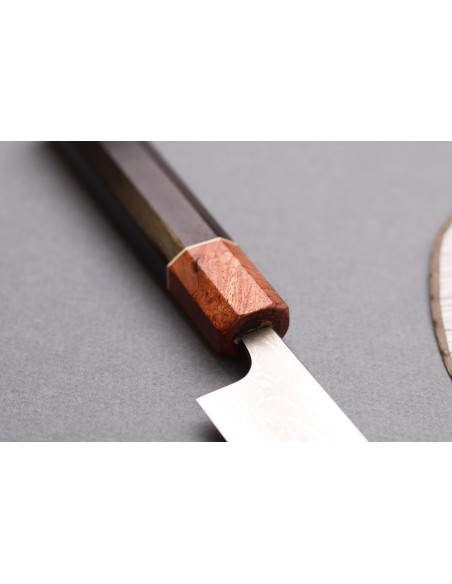 Japanese sujihiki knife 21cm Toshihiro Wakui Aogami 2 laminated damask