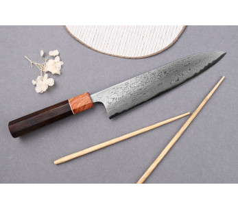 21cm Toshihiro Wakui Aogami 2 damasco laminado japonés cuchillo de chef hecho a mano 2