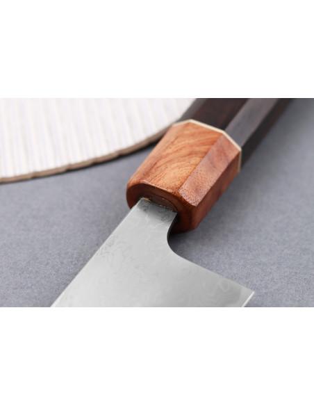 Kochmesser 21cm japanisch handgefertigt Toshihiro Wakui Aogami 2 Damast laminiert