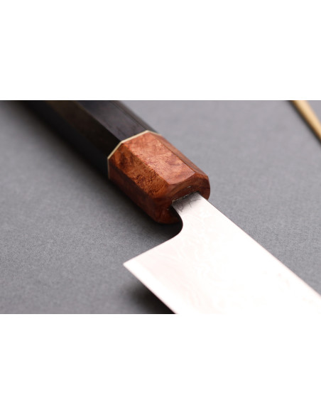 18 cm Toshihiro Wakui Aogami 2 damask-laminert japansk kokkekniv