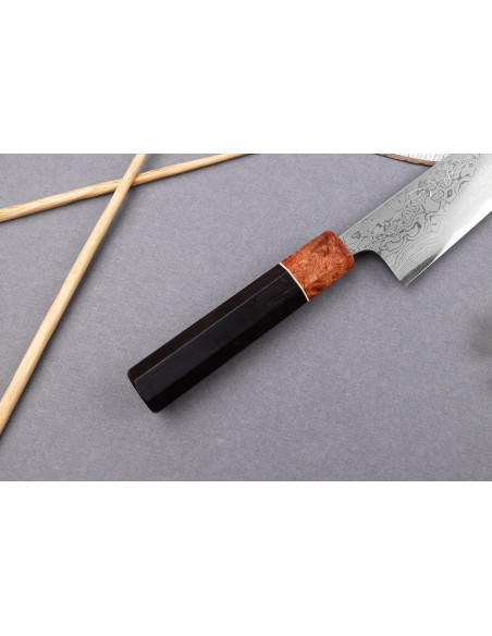 18cm Toshihiro Wakui Aogami 2 damast gelamineerd Japans koksmes