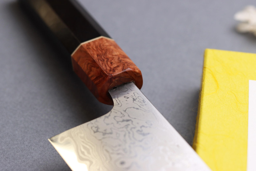 16,5cm Toshihiro Wakui Aogami 2 damastilaminoidut santoku veitset, japanilainen käsintehty veitsi