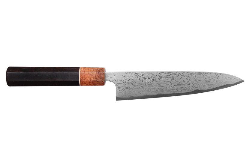 15 cm Toshihiro Wakui Aogami 2 lamineret damask japansk håndlavet kniv til alle formål