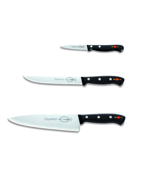 DICK SUPERIOR 3er-Set Profi-Kochmesser chef+universel+office