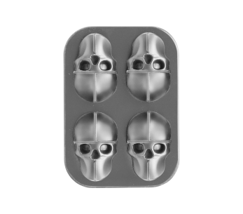 Formas de silicone para cubos de gelo Westmark Mr.Skully com tampa