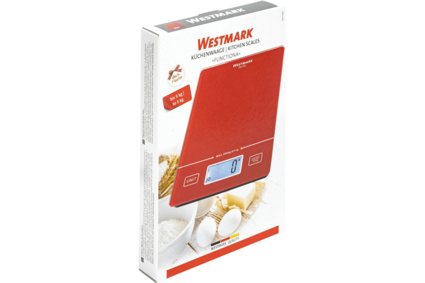 Westmark Functiona digitale keukenweegschaal glazen oppervlak 22 x 15,3 x 2cm