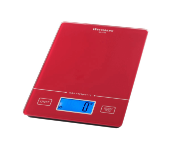 Westmark Functiona digitale keukenweegschaal glazen oppervlak 22 x 15,3 x 2cm