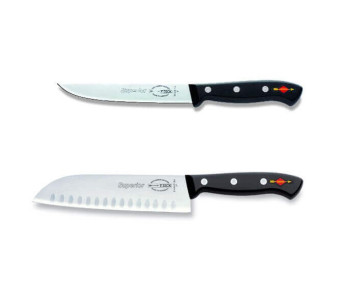 Juego de 2 cuchillos de cocina DICK SUPERIOR santoku+cuisine pro