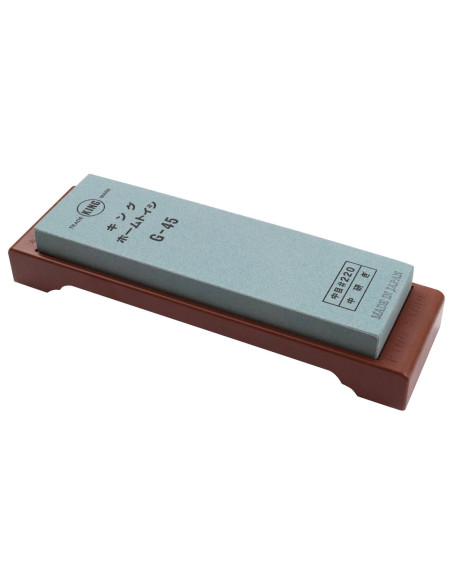 Japanse wetsteen King Home Stone 220 korrel met houder