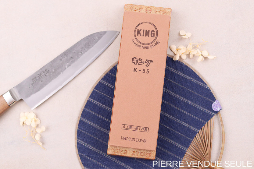 Japanischer Schleifstein King Sharpening Körnung 1000 mit Halterung