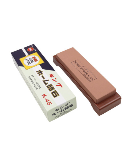 Japanese sharpening stone King Home Stone 1000 grit with holder
