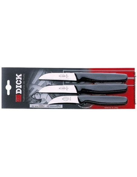 Set di 3 coltelli pelaverdure DICK + 2 coltelli da cucina