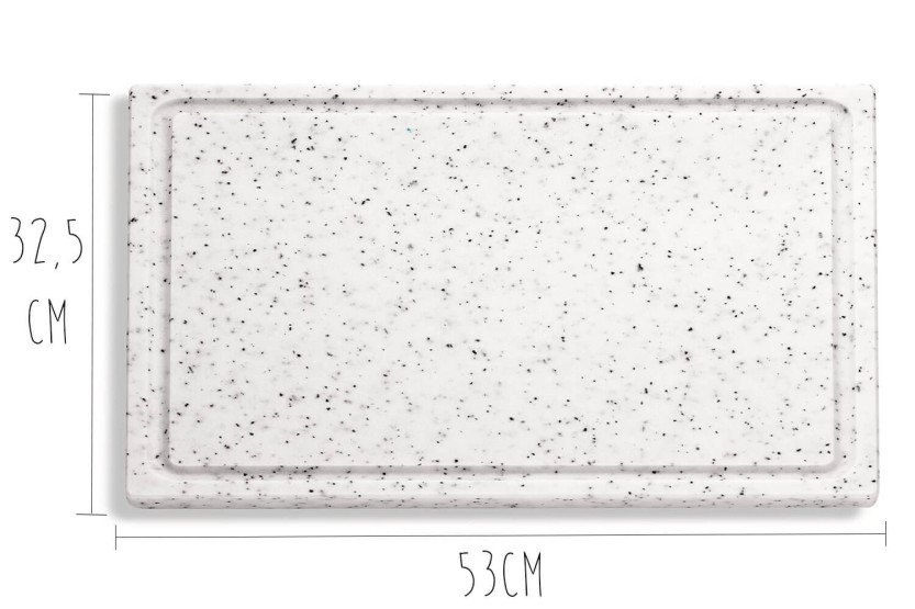 DICK marmorerad skärbräda 53x32,5x2cm