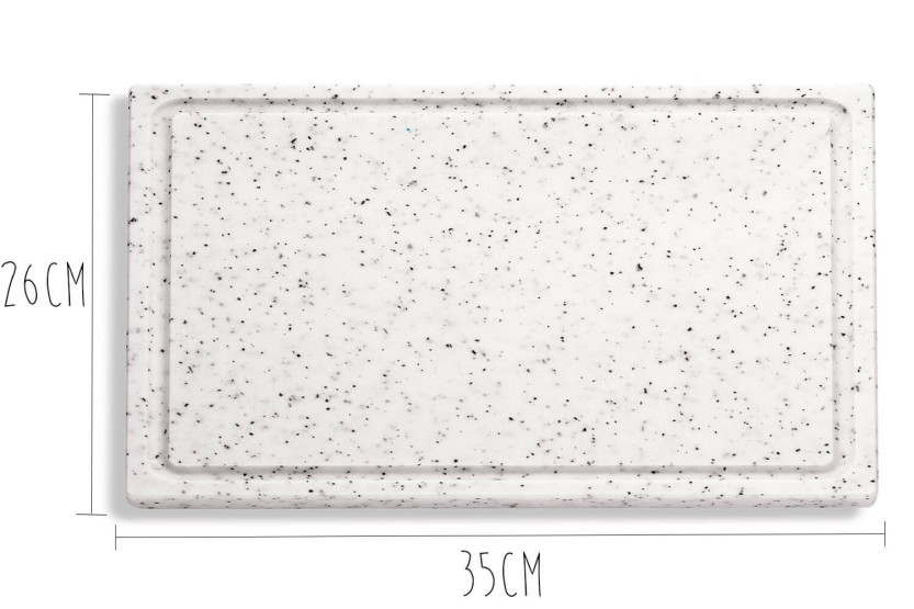 Tábua de corte marmoreada DICK 35x26x2cm