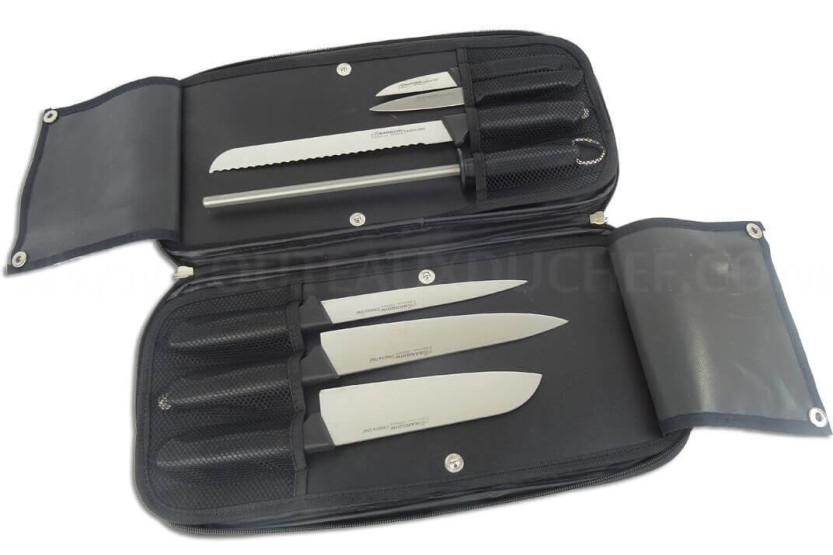 Bargoin Creative Chef 6 facas + estojo de diamante de 1 barril