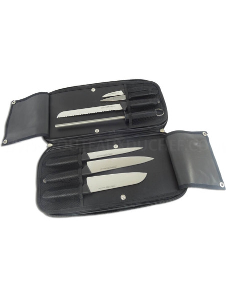 Bargoin Creative Chef 6 facas + estojo de diamante de 1 barril