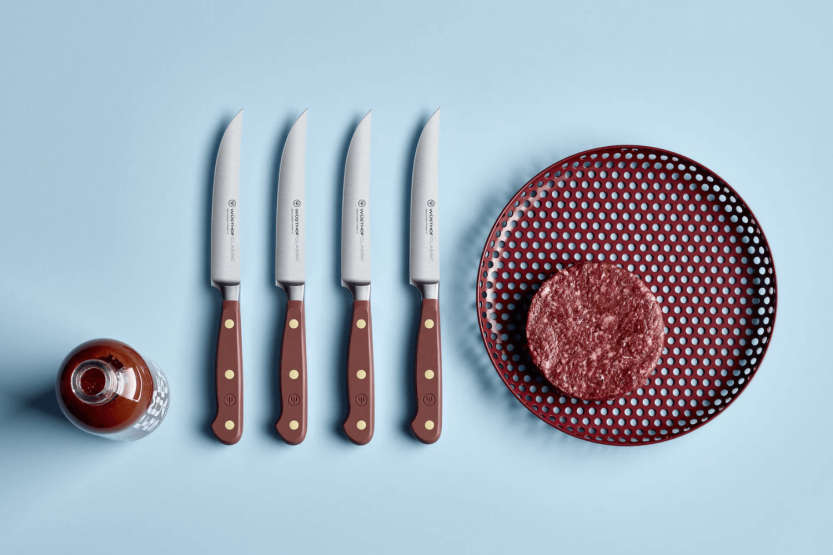 Wusthof Classic Colour Tasty Sumac Steakmesser Set , 4 tlg. geschmiedet Klinge 12cm