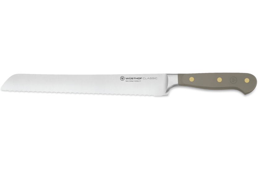 Wusthof Classic Colour Velvet Oyster forged Bread knife 23cm micro-serrated blade