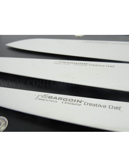 Bargoin Creative Chef 6 facas + estojo de diamante de 1 barril