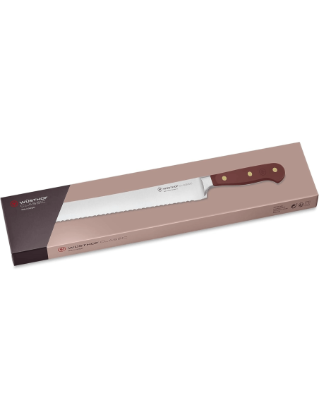 Wusthof Classic Colour Tasty Sumac smedet brødkniv 23 cm mikrosavet blad