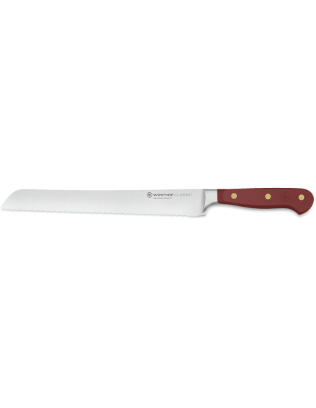 Wusthof Classic Colour Tasty Sumac smedet brødkniv 23 cm mikrosavet blad