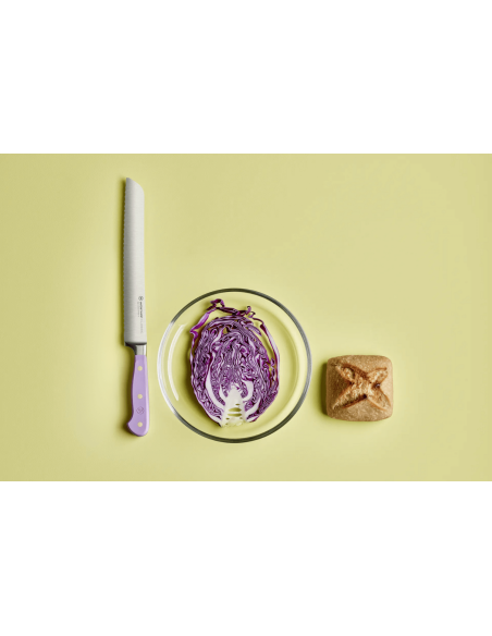 Wusthof Classic Väri Violetti Yam taottu leipäveitsi 23cm mikrohiomattu terä