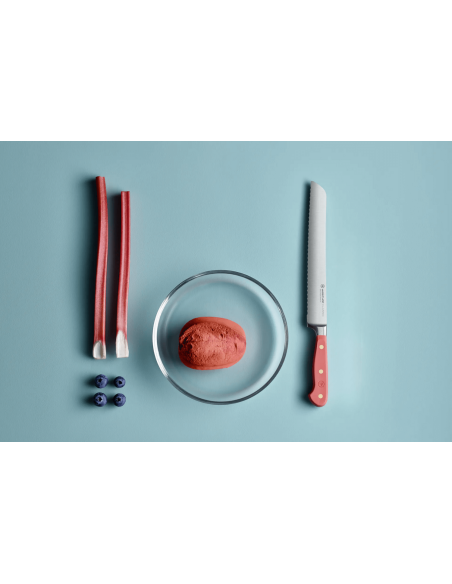 Cuchillo de pan forjado Cuchillo de pan Wusthof Classic Colour Coral Peach 23cm hoja microdentada