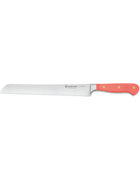 Wusthof Classic Colour Coral Peach forged Bread knife 23cm micro-serrated blade