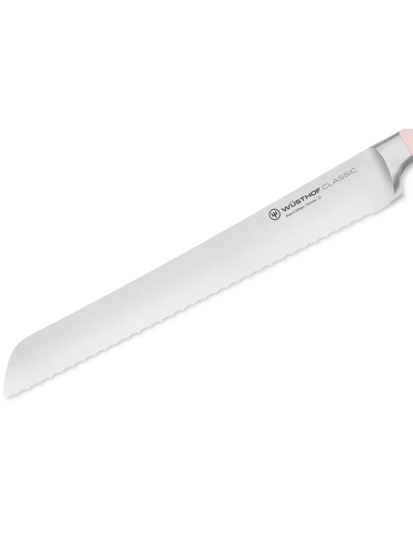 Wusthof Classic Colour Pink Himalajan suola taottu leipäveitsi 23cm mikrohammastettu terä