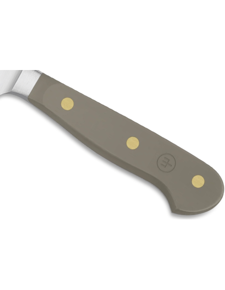 Wusthof Classic Colour Velvet Oyster smidd santoku-kniv 17 cm med granton-eggblad